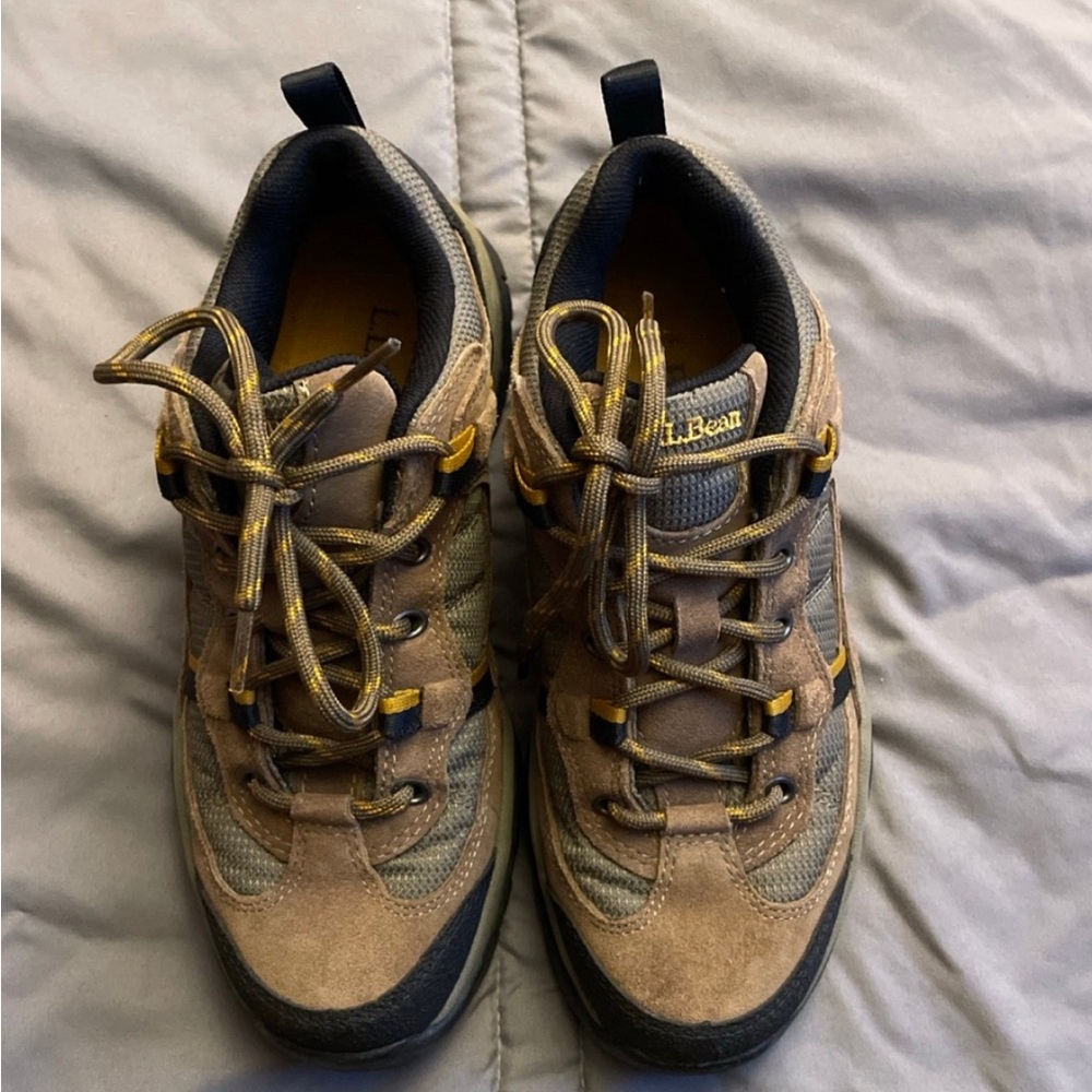 L.L. Bean Brown and Tan Athletic Shoes with Rugged Soles